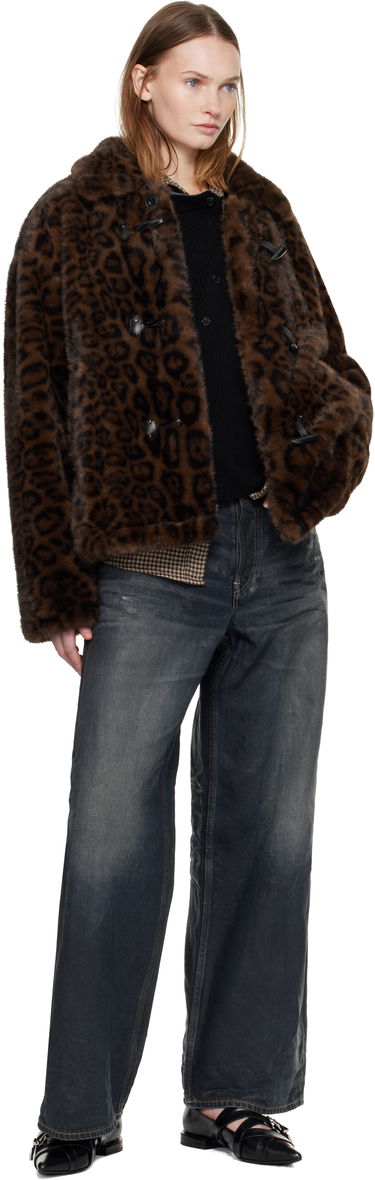 Куртка Andersson Bell Andersson Bell Leopard Fur Duffle Jacket Коричневий | awa735u, 3