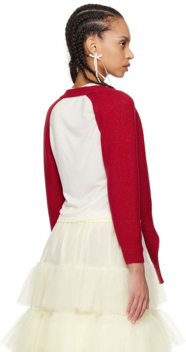 Cветр Simone Rocha Simone Rocha Open Back Cardigan Червоний | LMK7 0660, 2