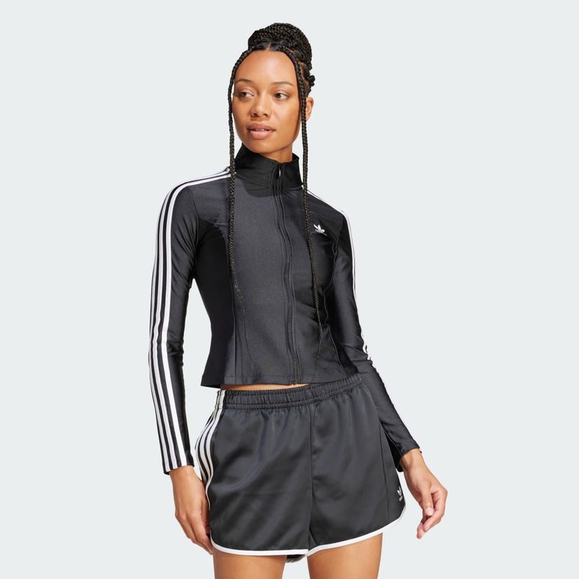 Вітровка adidas Performance 3-Stripes Slim Jacket чорний | JD5025