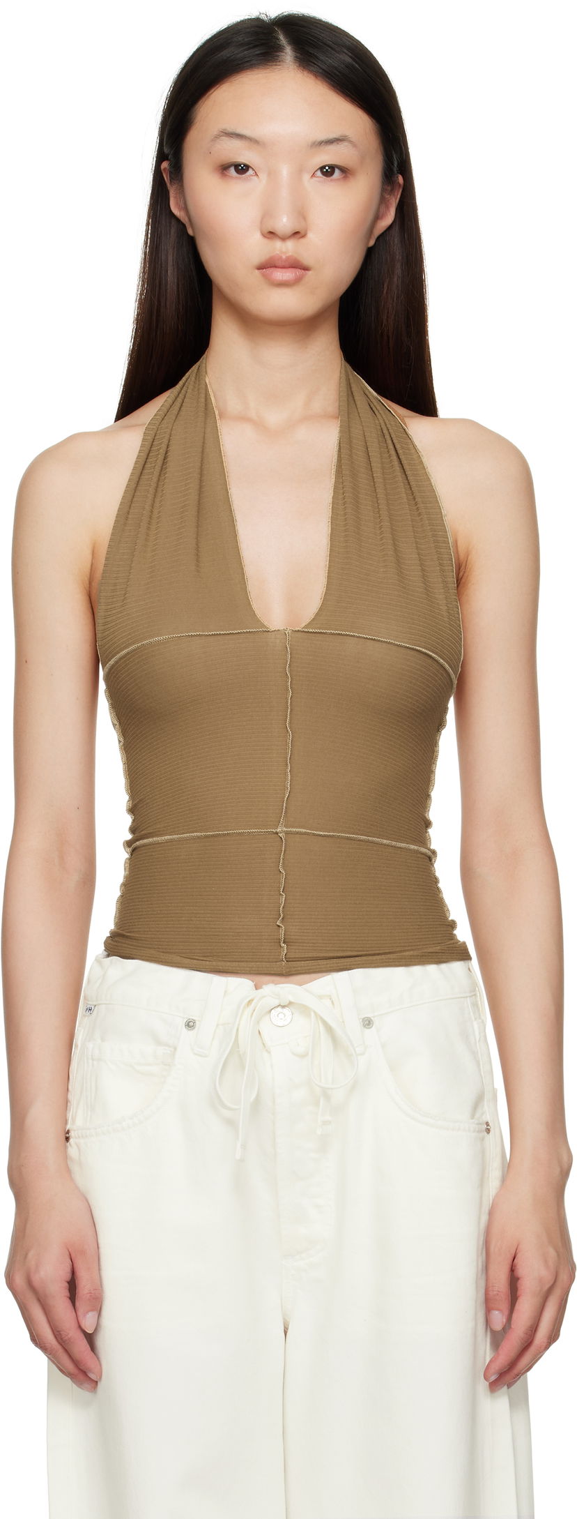 Безрукавка Baserange Baserange Cinder Halter Top Коричневий | TOCH-RB-SU25