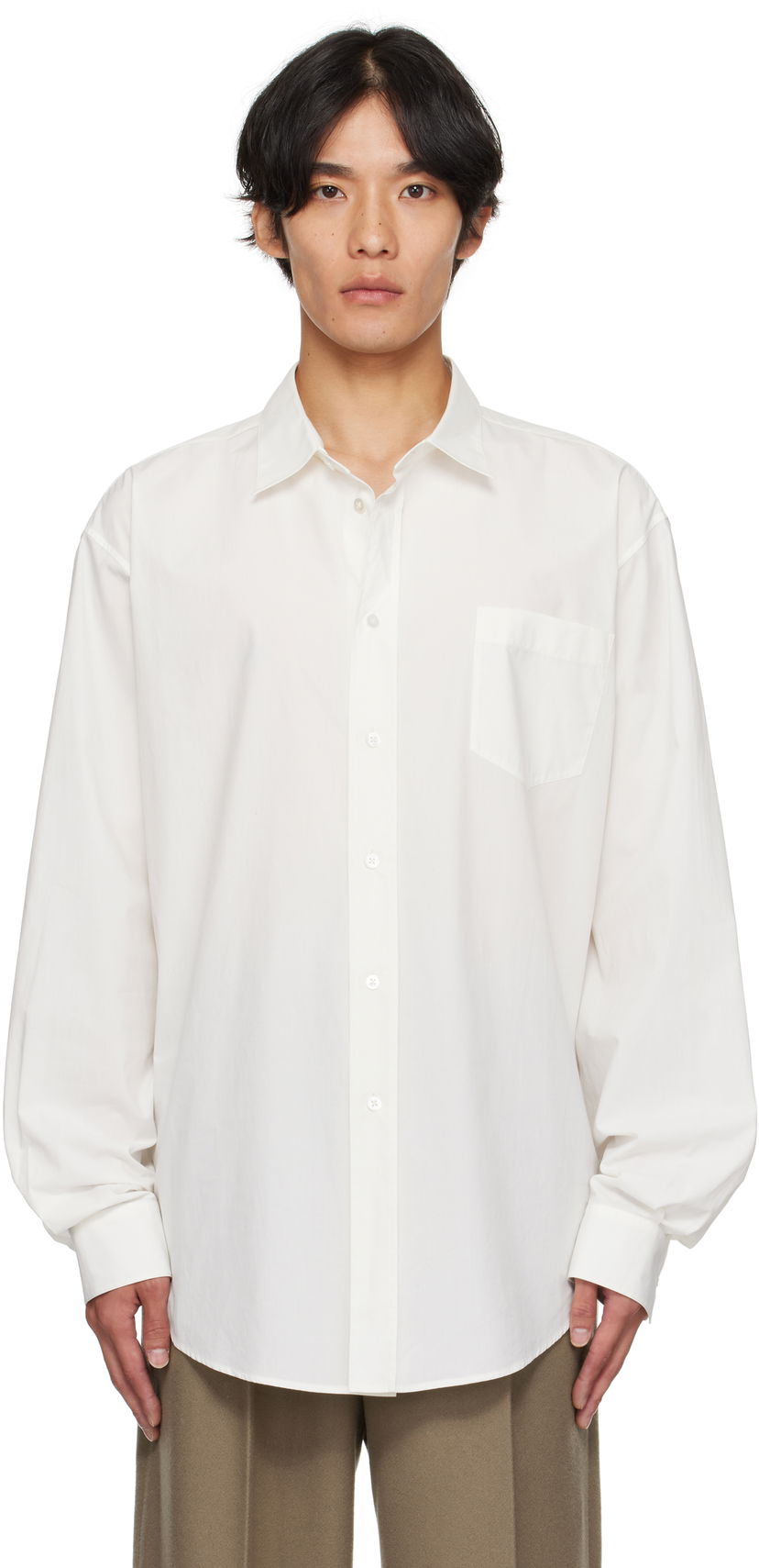 Сорочка The Row The Row Thane Shirt білий | 1131-W4075