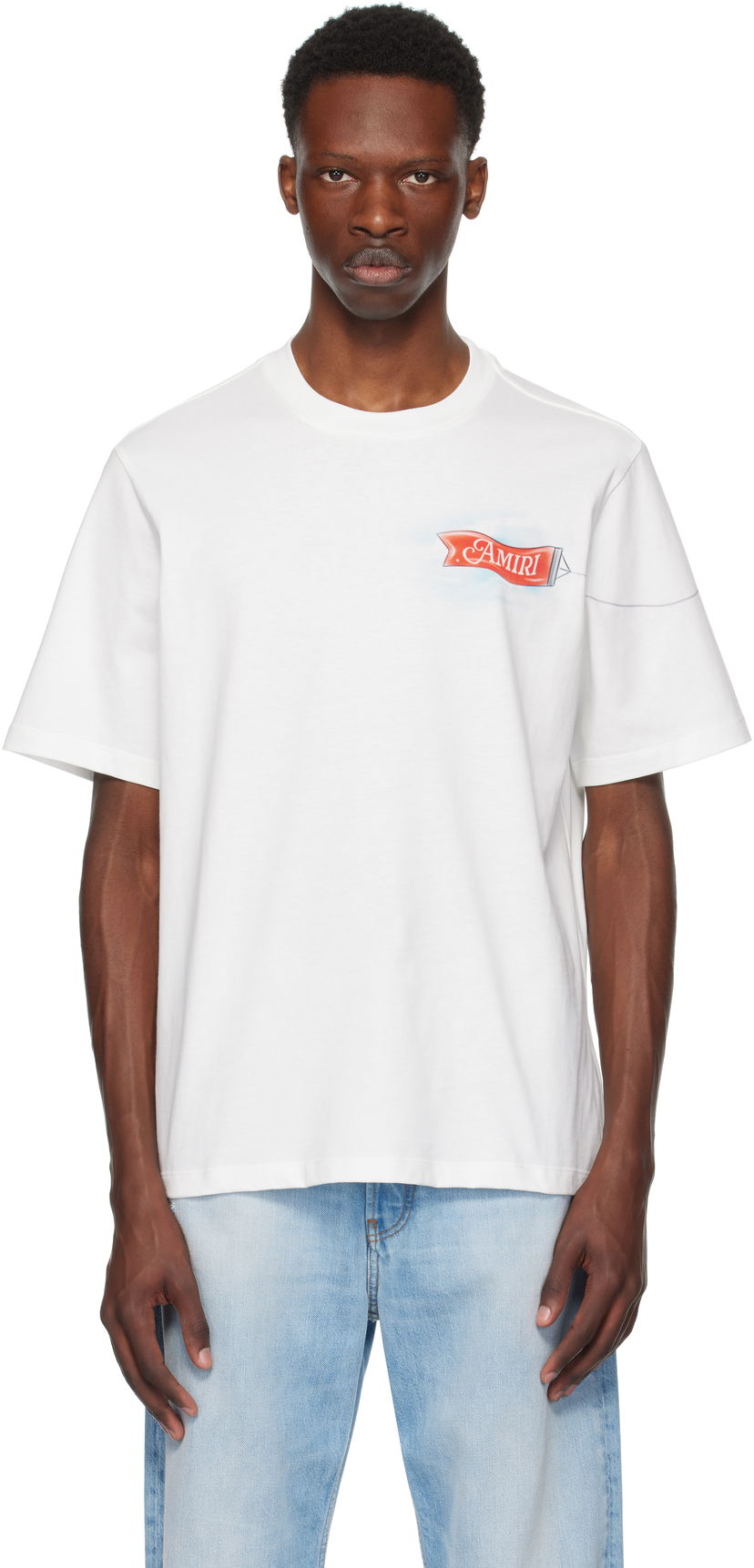 Футболка AMIRI AMIRI 'For the World' T-Shirt білий | AMJYTE1220