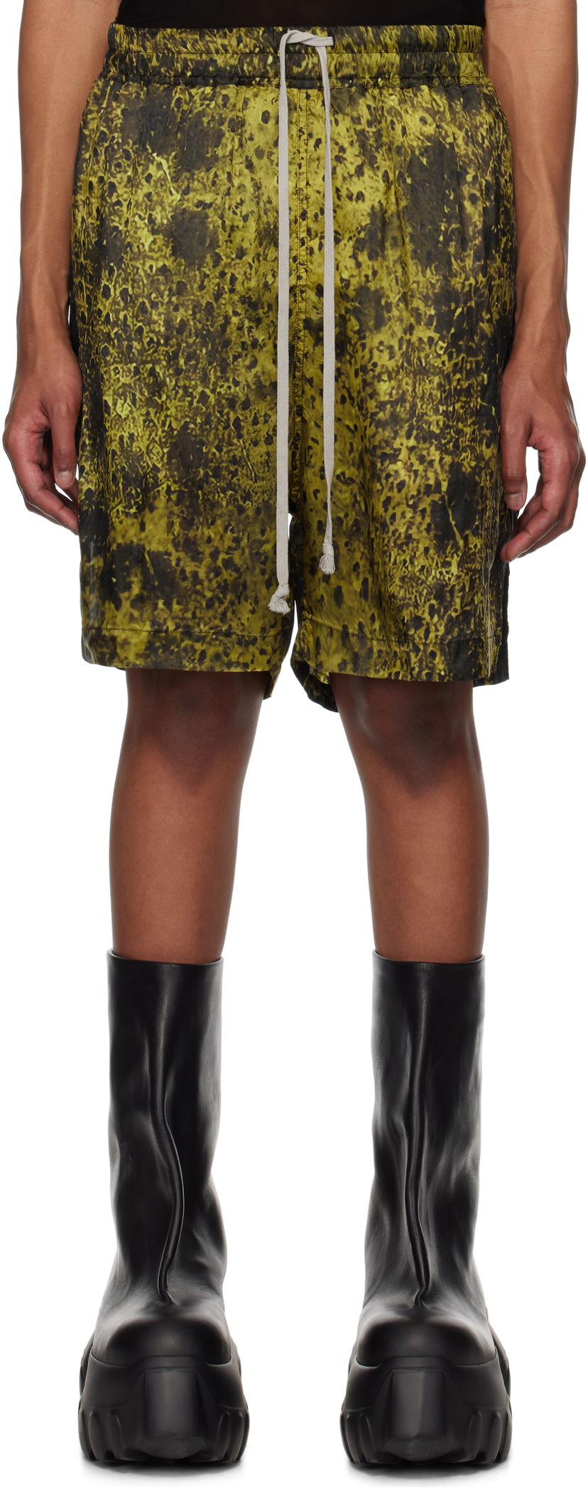 Шорти Rick Owens Rick Owens Hollywood Boxers Shorts Зелений | RU01E5397 JP1