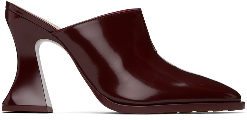 Кросівки та взуття Bottega Veneta Cha-Cha Patent Leather Mules Червоний | 787036 V4BO0