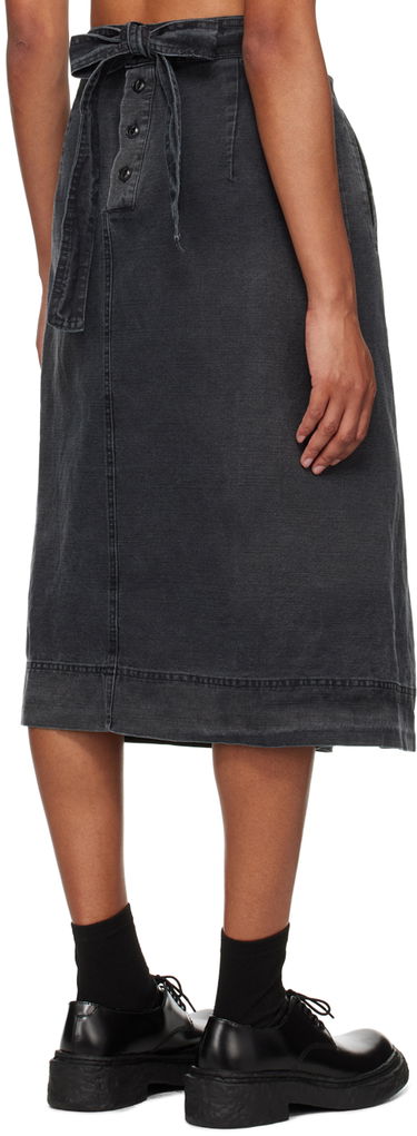 Спідниця YMC YMC George Midi Wrap Skirt чорний | Q3WAA, 2