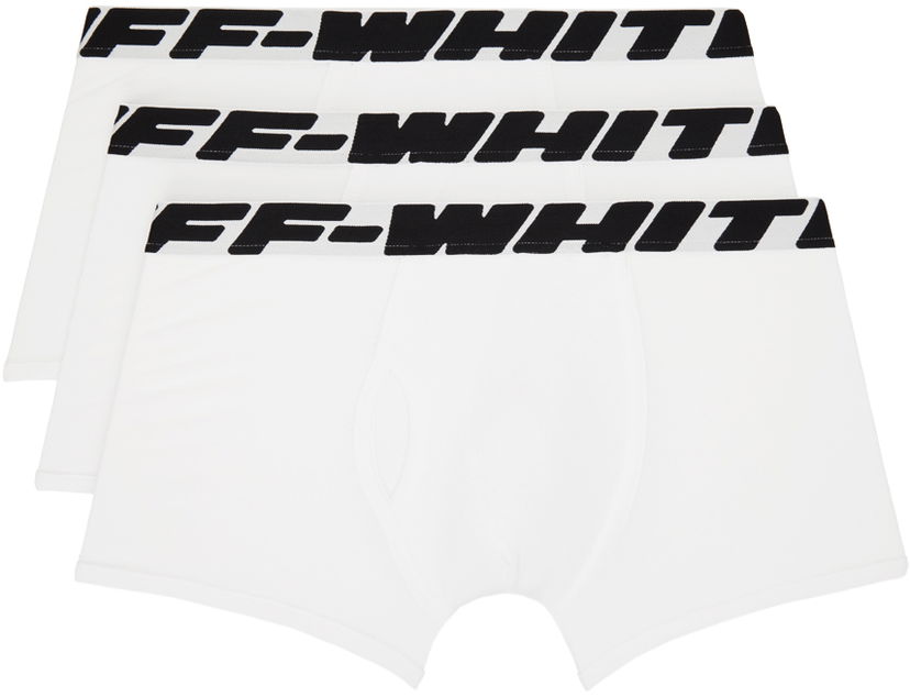 Боксери Off-White Off-White Industrial Three-Pack Boxers білий | OMUA001C99FAB0010110