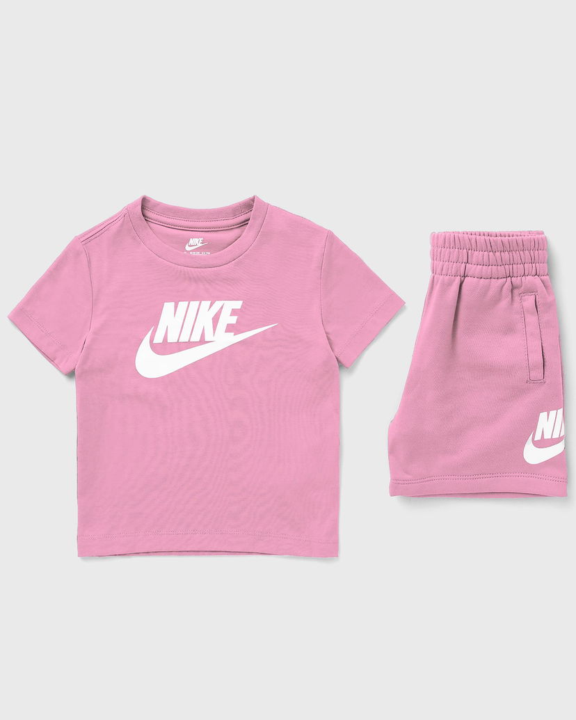 Спортивний костюм Nike Toddler Girls' T-Shirt and Shorts Set Рожевий | 36L596-ACG