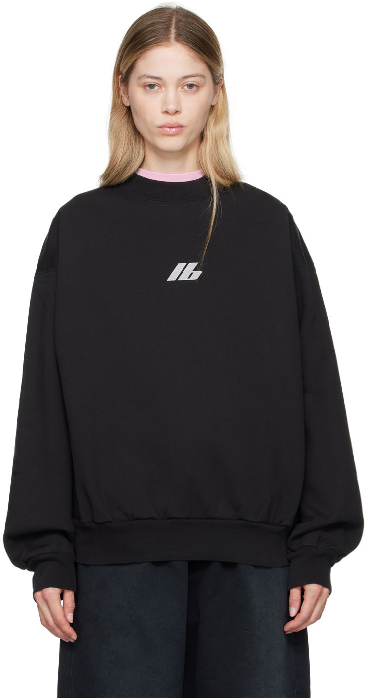 Світшоти Balenciaga Black Regular Sweatshirt чорний | 697869 TQVT8