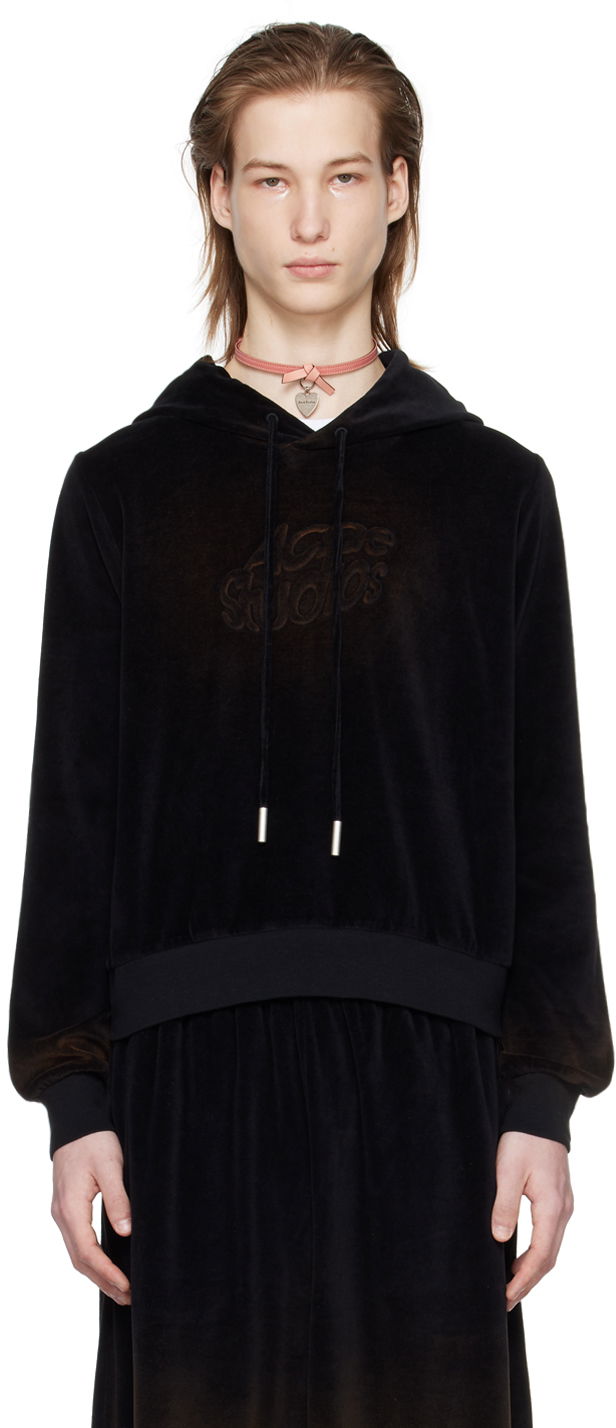 Світшоти Acne Studios Embossed Hoodie чорний | CI0162-