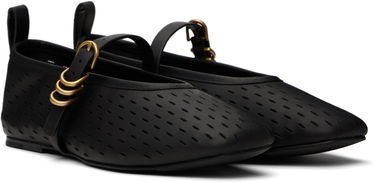 Кросівки та взуття rag & bone rag & bone Spire Perforated Leather Mary Jane Ballerina Flats чорний | WFF25SF1018LE18, 3