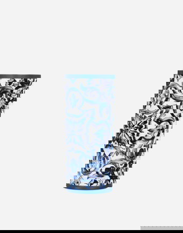 Домашній декор Dolce & Gabbana Dolce & Gabbana Cylindrical Porcelain Majolica-print Vase Різнокольоровий | TCC196TCAMZUB011, 3