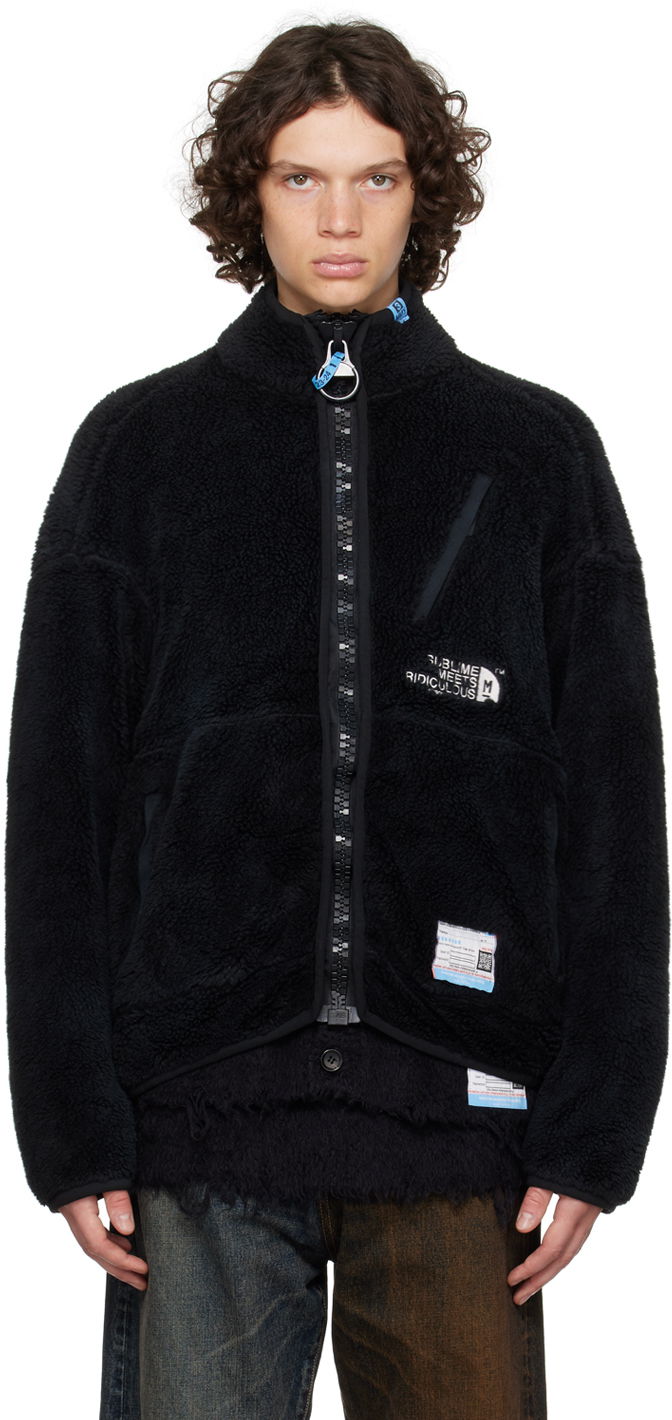 Світшоти Maison MIHARA YASUHIRO Fleece Zip Jacket чорний | A11BL621