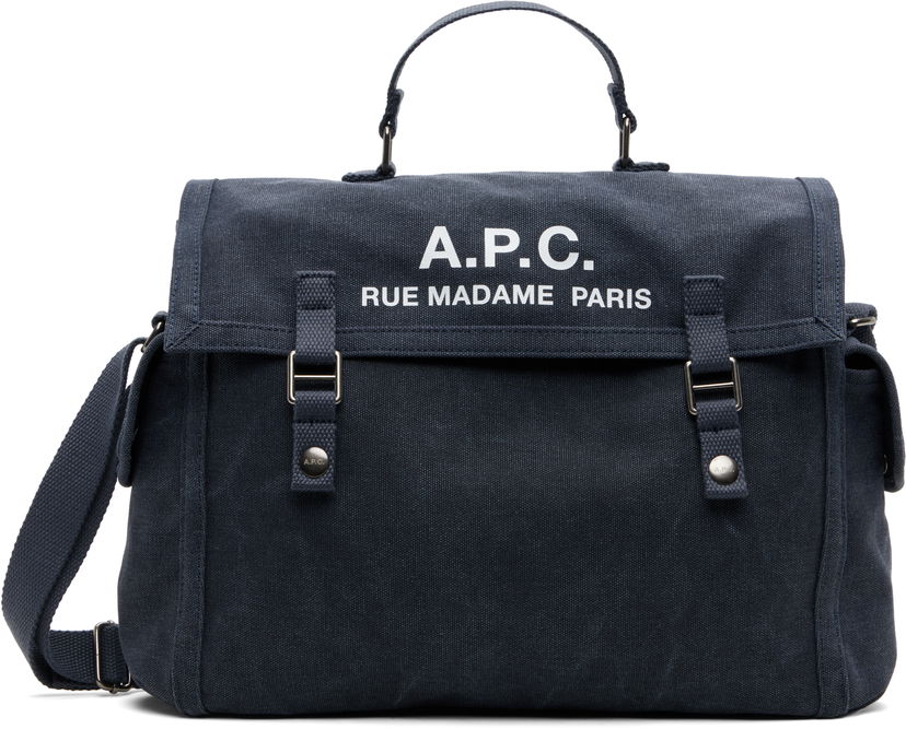 Сумка A.P.C. A.P.C. Recuperation Satchel Bag темно-синій | COHGV-H61930