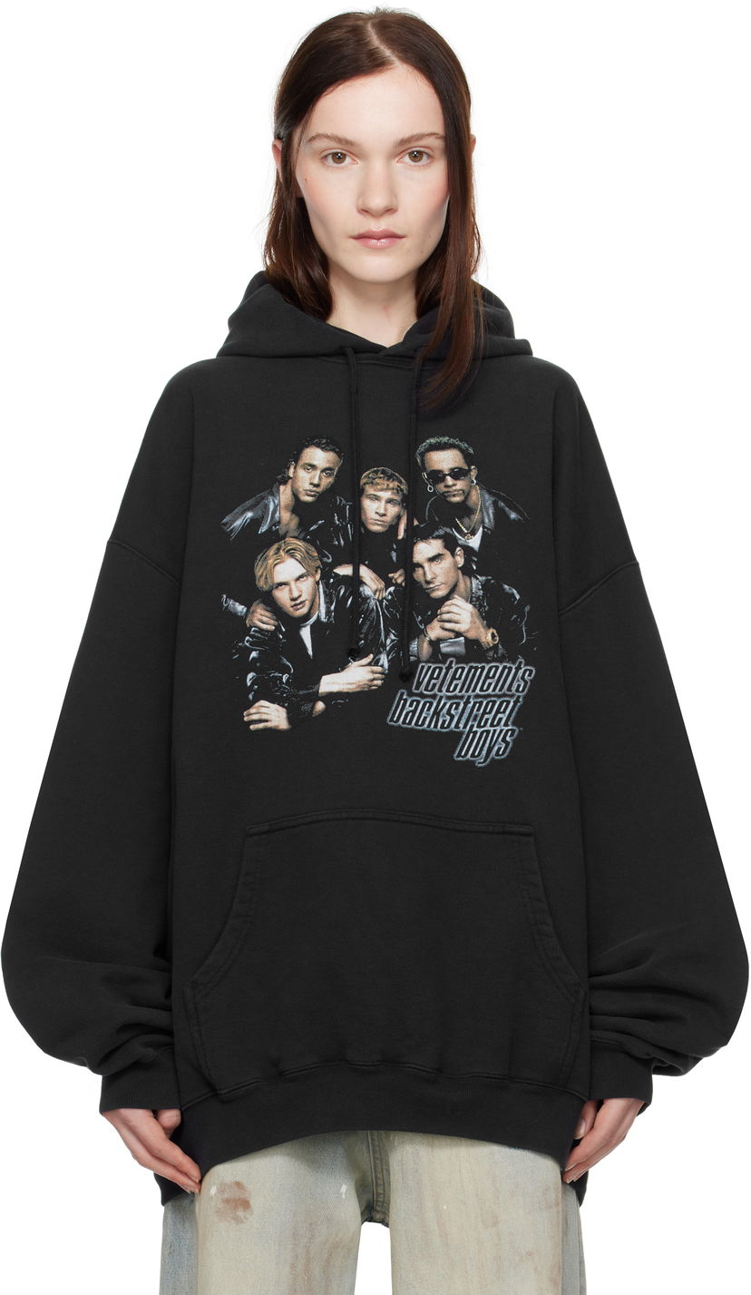 Світшоти VETEMENTS Vetements Backstreet Boys Print Hoodie чорний | UA66HD700B
