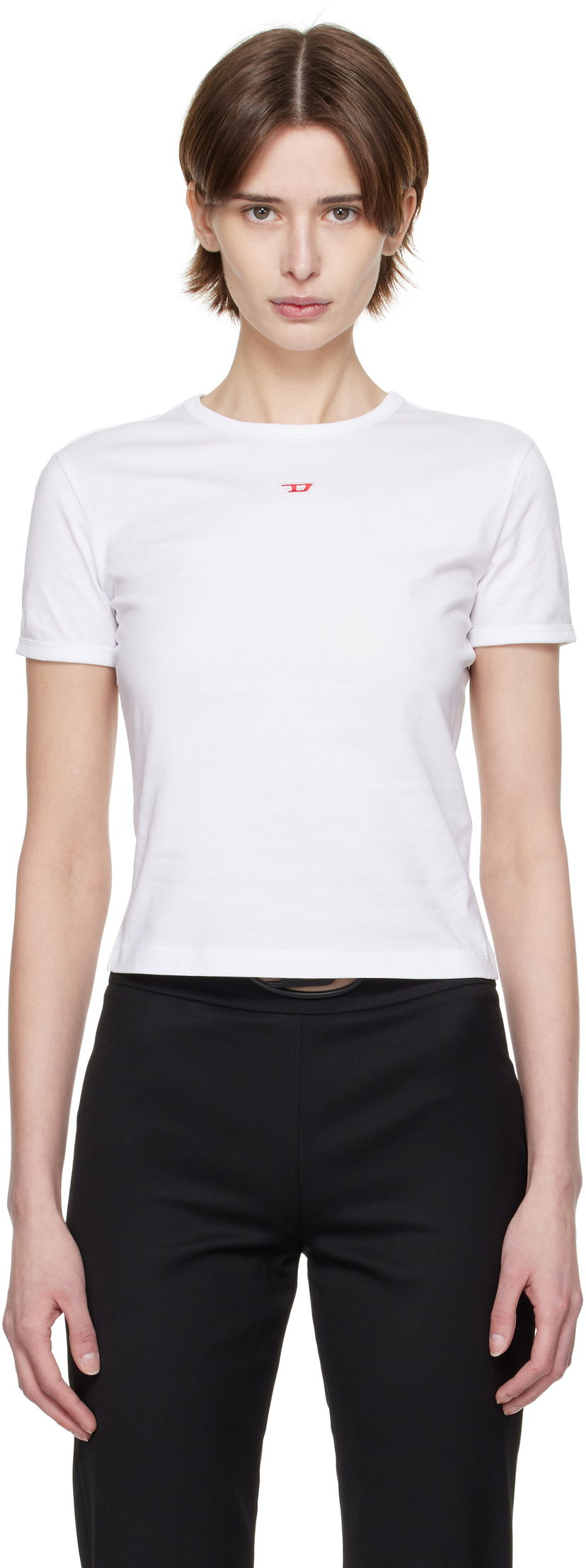 Футболка Diesel Diesel T-Uncutie-Long-D T-Shirt білий | A14962 0GRAI