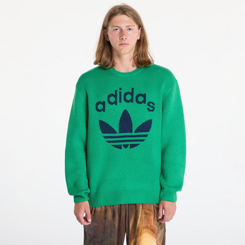 Cветр adidas Originals Knit Crewneck Green/ Night Indigo Зелений | JN5966