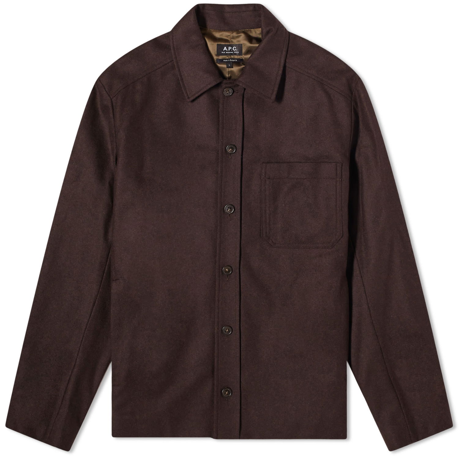 Сорочка A.P.C. Jasper Wool Overshirt Коричневий | WOAPN-H02871-PCA, 0