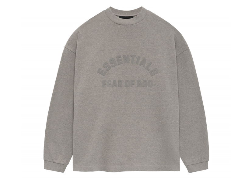 Футболка Fear of God Core Collection Heavy L/S Tee Heather Grey Сірий | 125SU242011F