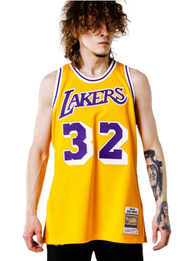 Джерсі Mitchell & Ness Authentic Jersey Los Angeles Lakers Magic Johnson Жовтий | AJY4GS18088-LALLTGD84EJH