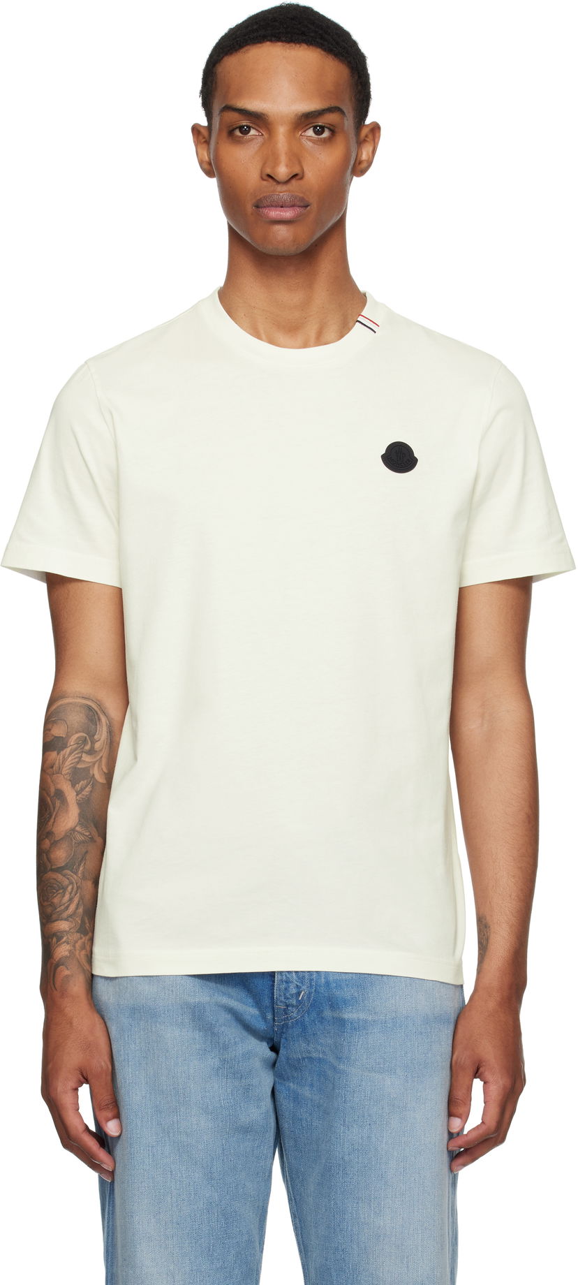 Футболка Moncler Moncler Short Sleeve T-Shirt бежевий | K20918C0003289AYW