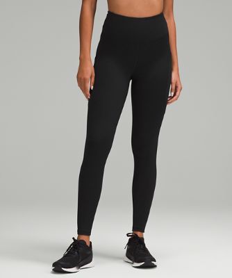 Легінси lululemon Fast and Free High-Waisted Fleece Pockets Leggings 71 cm Size 10 чорний | prod11530529, 6