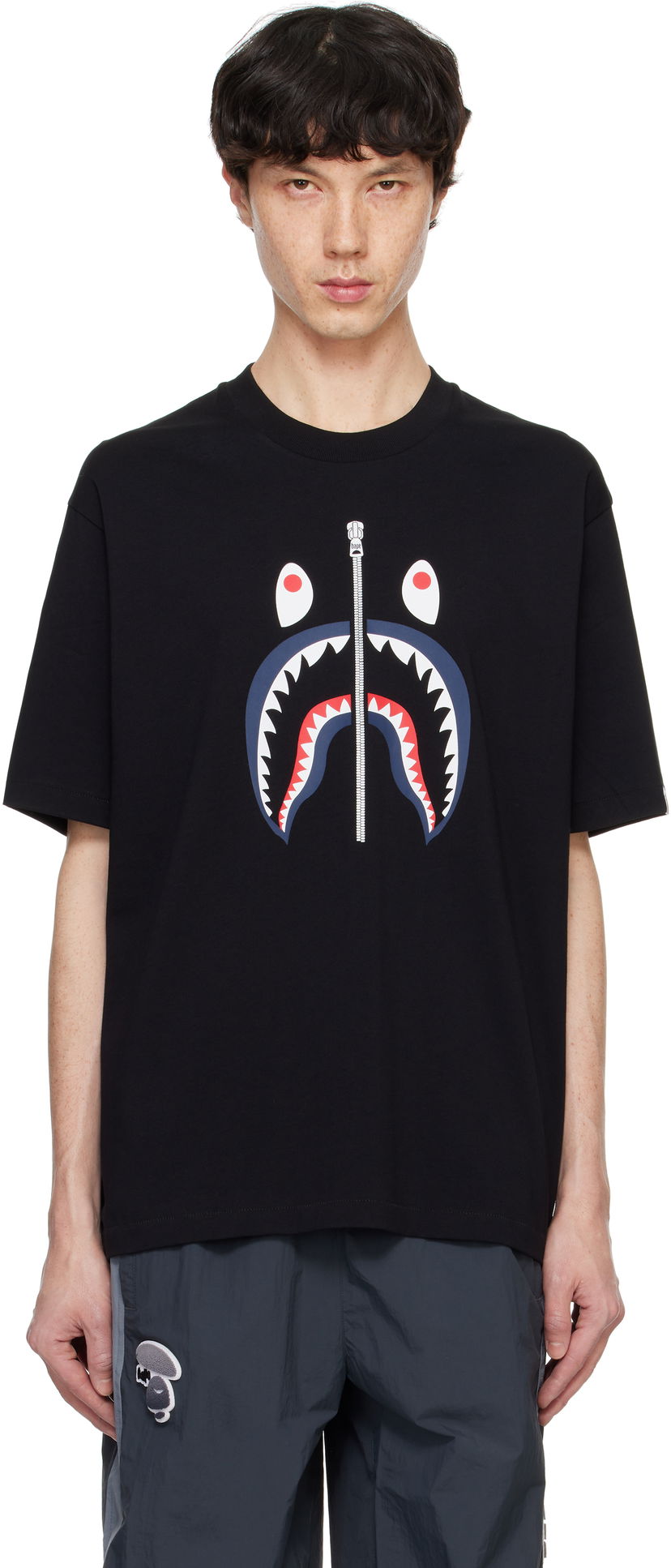 Футболка BAPE A Bathing Ape Shark Graphic T-Shirt чорний | 001TEK701302M