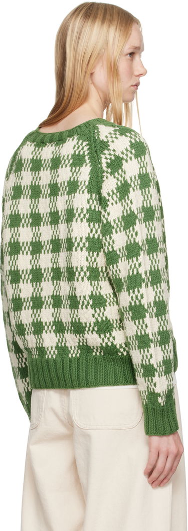 Cветр YMC YMC Atomic Check Cardigan Зелений | Q8YAC, 2