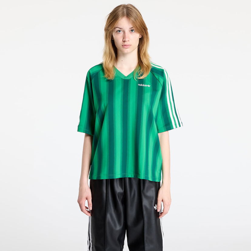 Футболка adidas Originals Loose Linear T-Shirt Зелений | JW6022