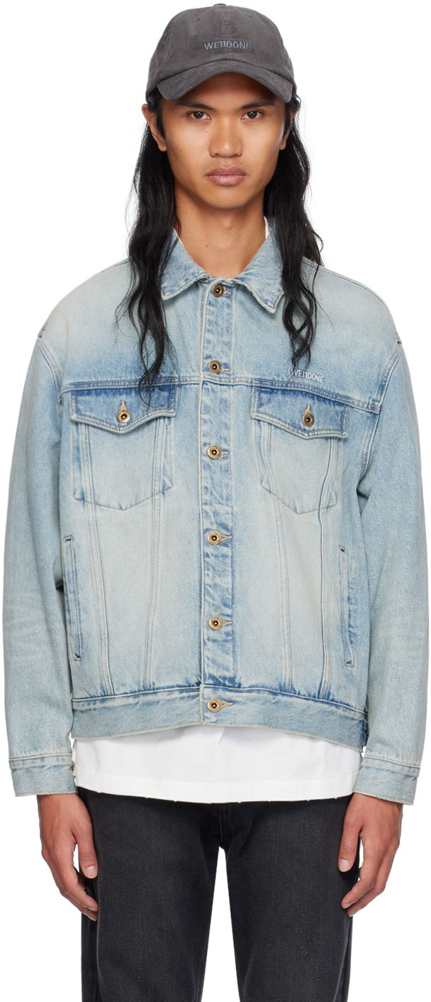 Куртка We11done Washed Denim Jacket Синій | WD-DJ2-24-345-M-SK