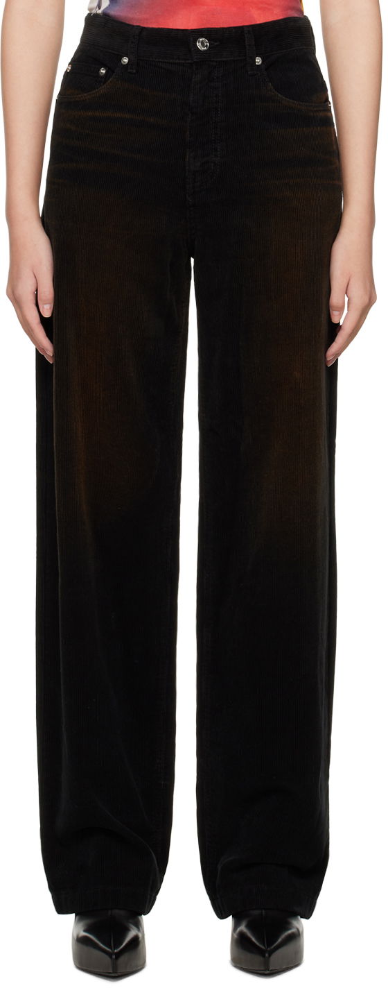 Джинси We11done Washed Wide-Leg Trousers чорний | WD-DP3-22-392-W-BK