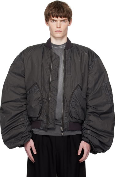 Куртка бомбер We11done We11done Washed Nylon Bomber Jacket чорний | WD-JP2-25-059-U-BK, 0