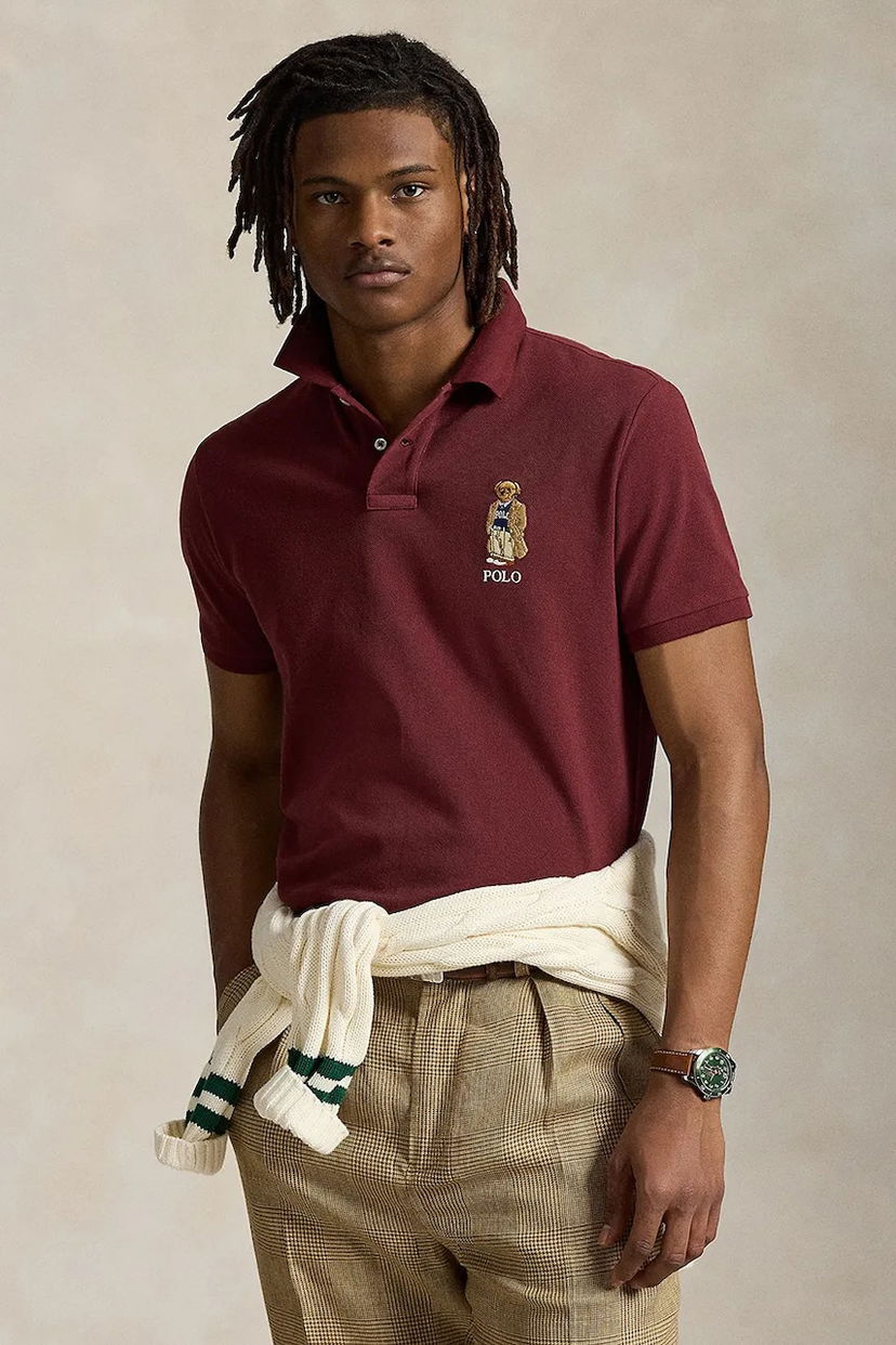 Сорочка поло Polo by Ralph Lauren Polo Ralph Lauren Bear Polo Shirt Бордовий | 710973159