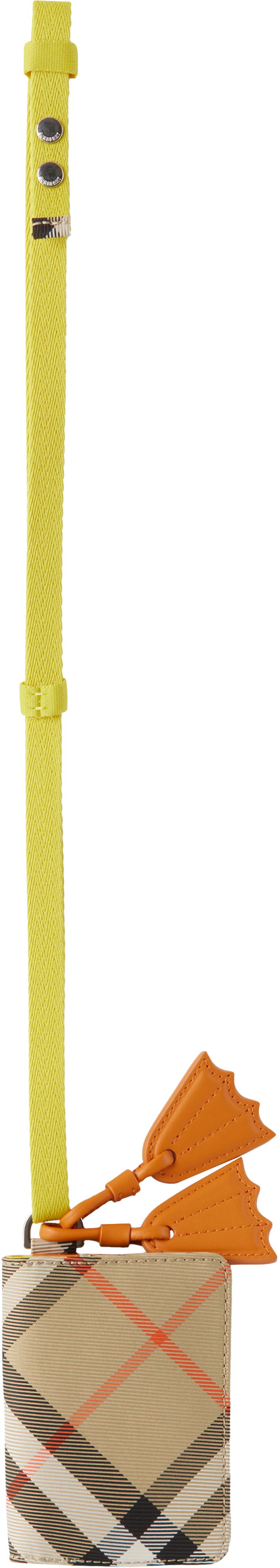 Гаманець Burberry Burberry Kids Duck Check Folding Card Holder бежевий | 8108451