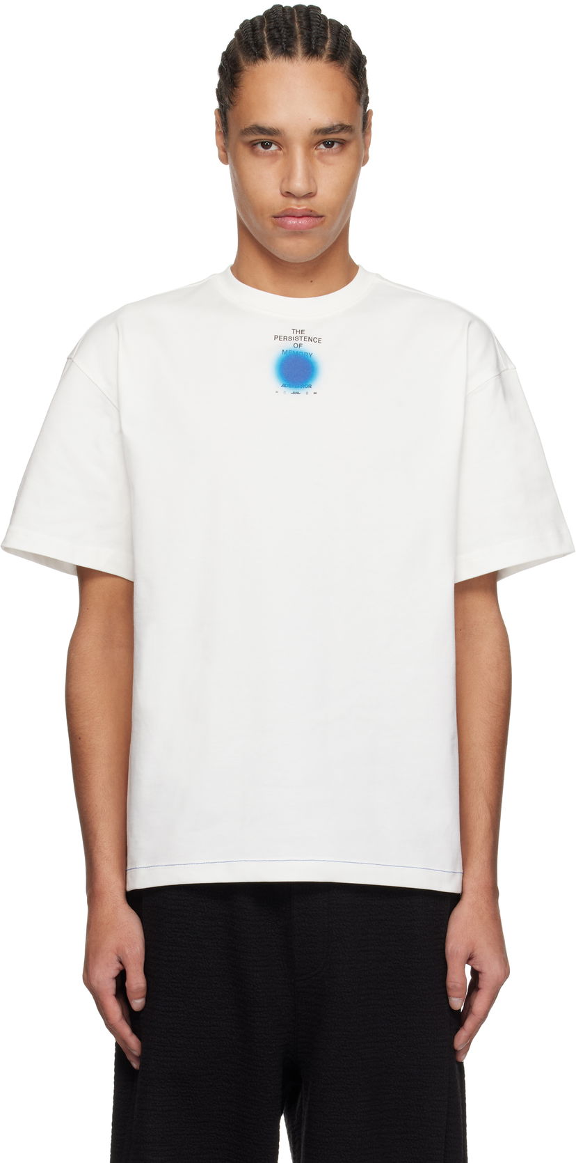 Футболка ADER ERROR ADER error 0117 Persistence of Memory Graphic T-Shirt білий | BO01SSTS0117OW