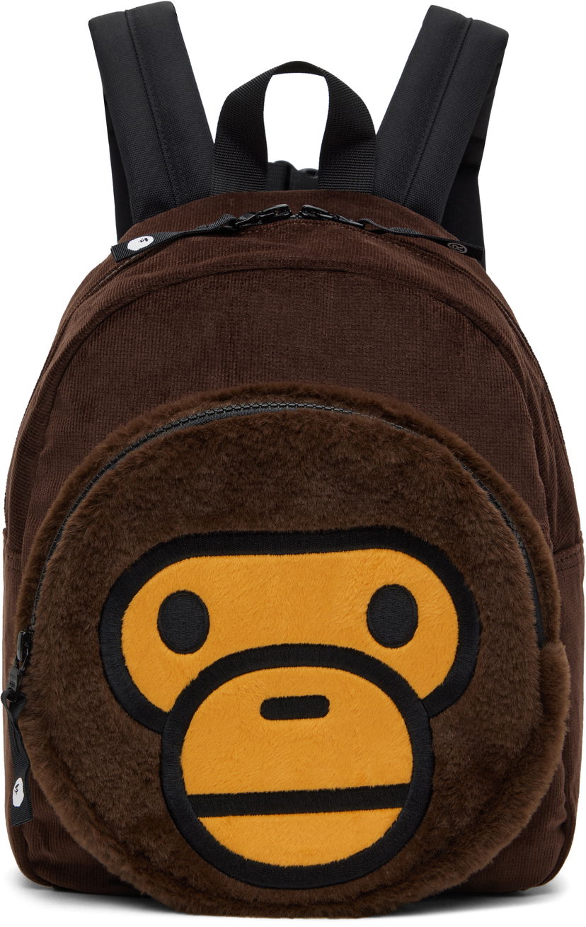 Рюкзак BAPE Baby Milo Boa Backpack Коричневий | 002BAK803005K