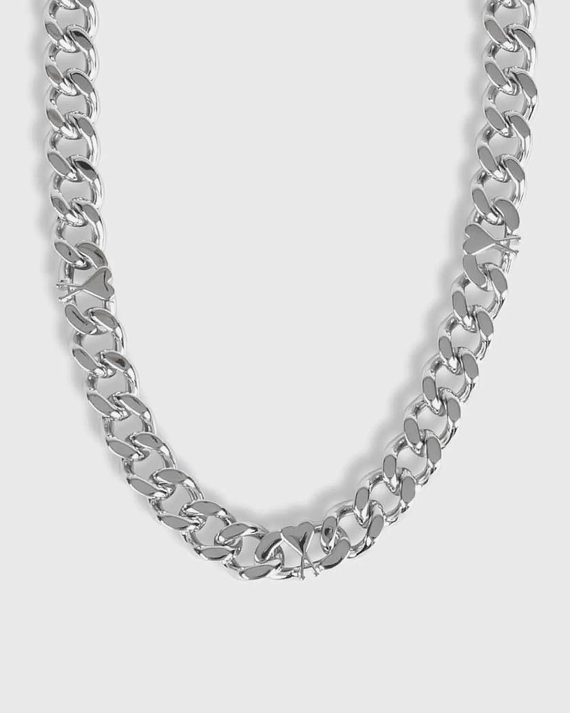 Кольє AMI Chain Necklace with Heart Accent Металік | UJW928.361-900