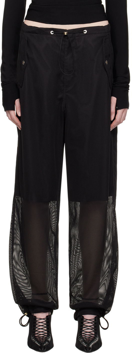 Штани Dion Lee Grid Mesh Panel Trousers чорний | C2155P23