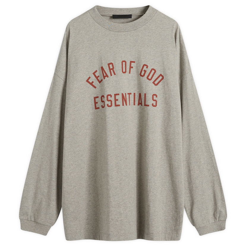 Футболка Fear of God Essentials Long Sleeve Jersey T-Shirt Сірий | 125BT244201F