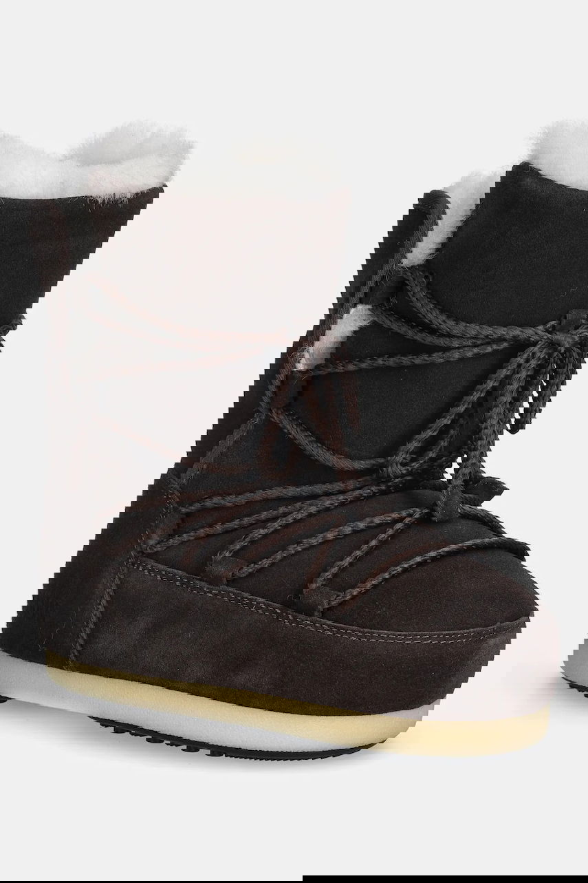 Кросівки та взуття Moon Boot EVX Suede Shearling Snow Boots Коричневий | 80D1470050.M010, 0