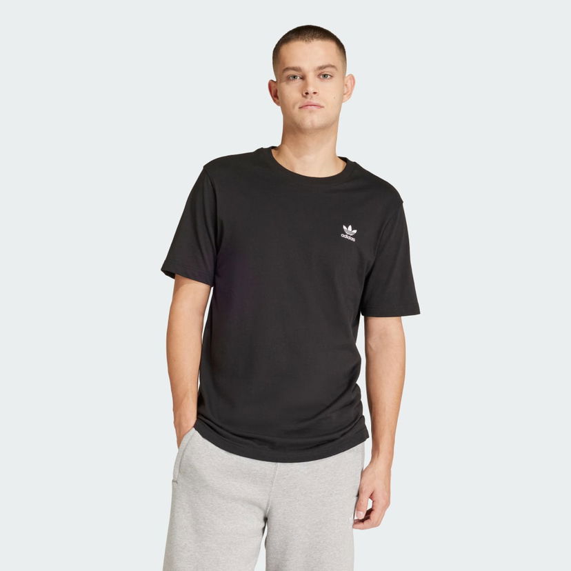 Футболка adidas Originals Trefoil Essentials T-shirt чорний | IR9690