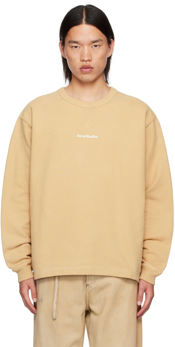 Світшоти Acne Studios Beige Relaxed-Fit Sweatshirt бежевий | CI0169-