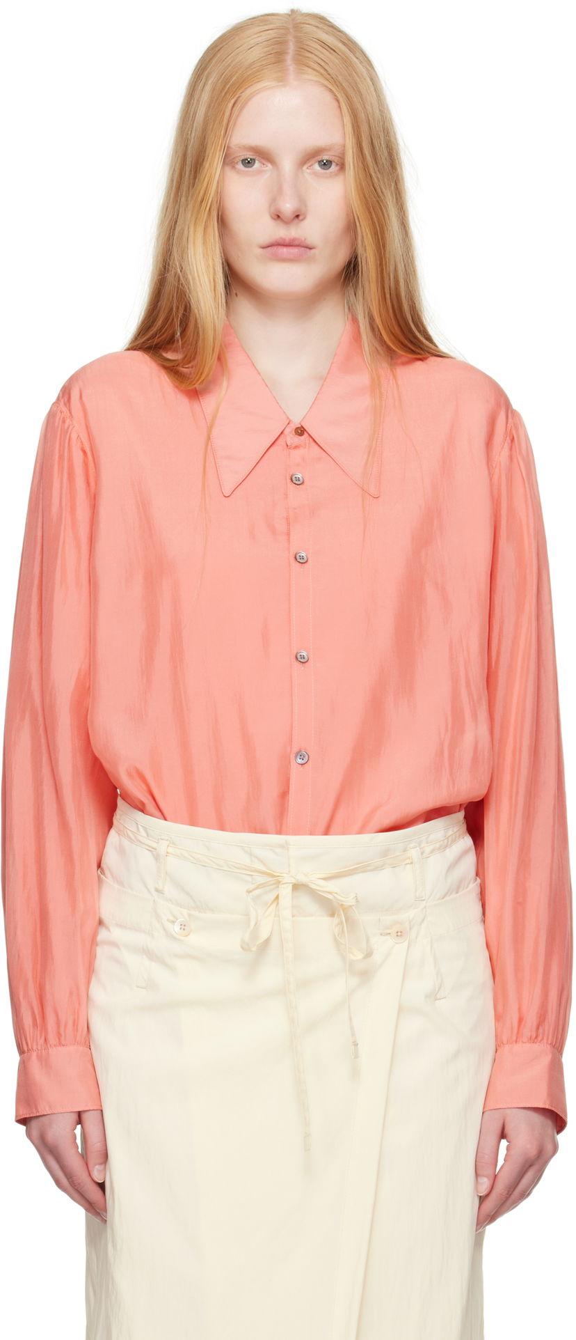 Сорочка LEMAIRE Lemaire Pointed Collar Shirt Рожевий | SH1151 LF1373