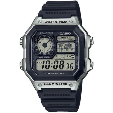 Годинник CASIO Collection чорний | AE-1200WH-1CVEF, 1