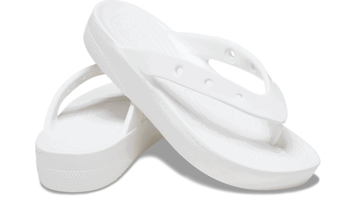 Кросівки та взуття Crocs Classic Platform Flips білий | 207714-100, 1