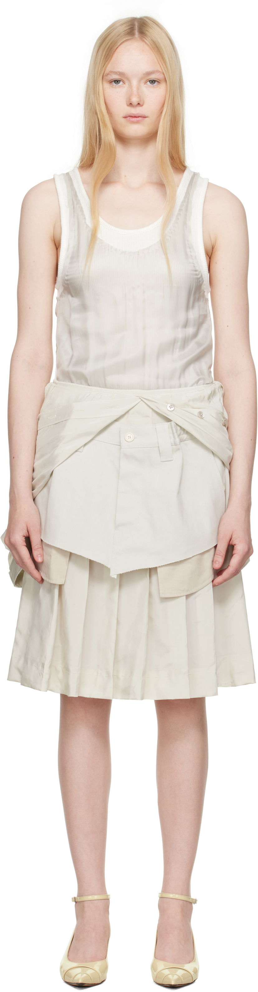 Спідниця Maison Margiela Maison Margiela Midi Dress бежевий | S51DD0029 MTN060
