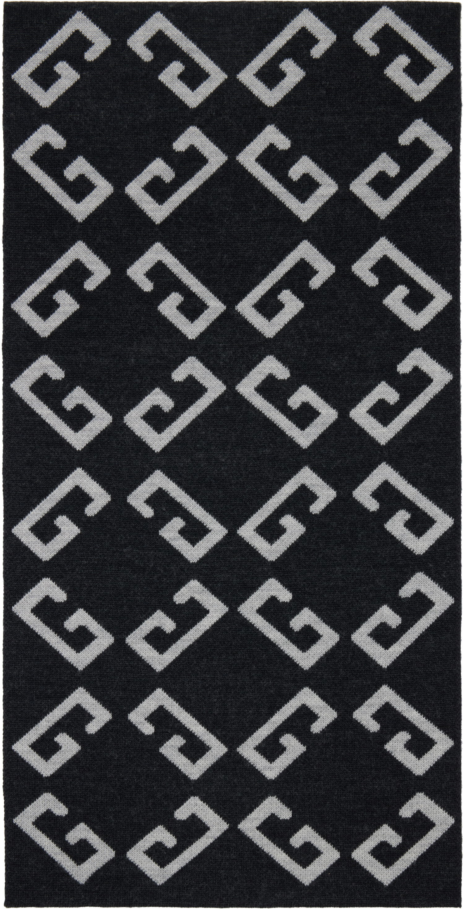 Шарф Givenchy Givenchy Double-Faced Monogram Scarf чорний | 710003942001-U7929, 0