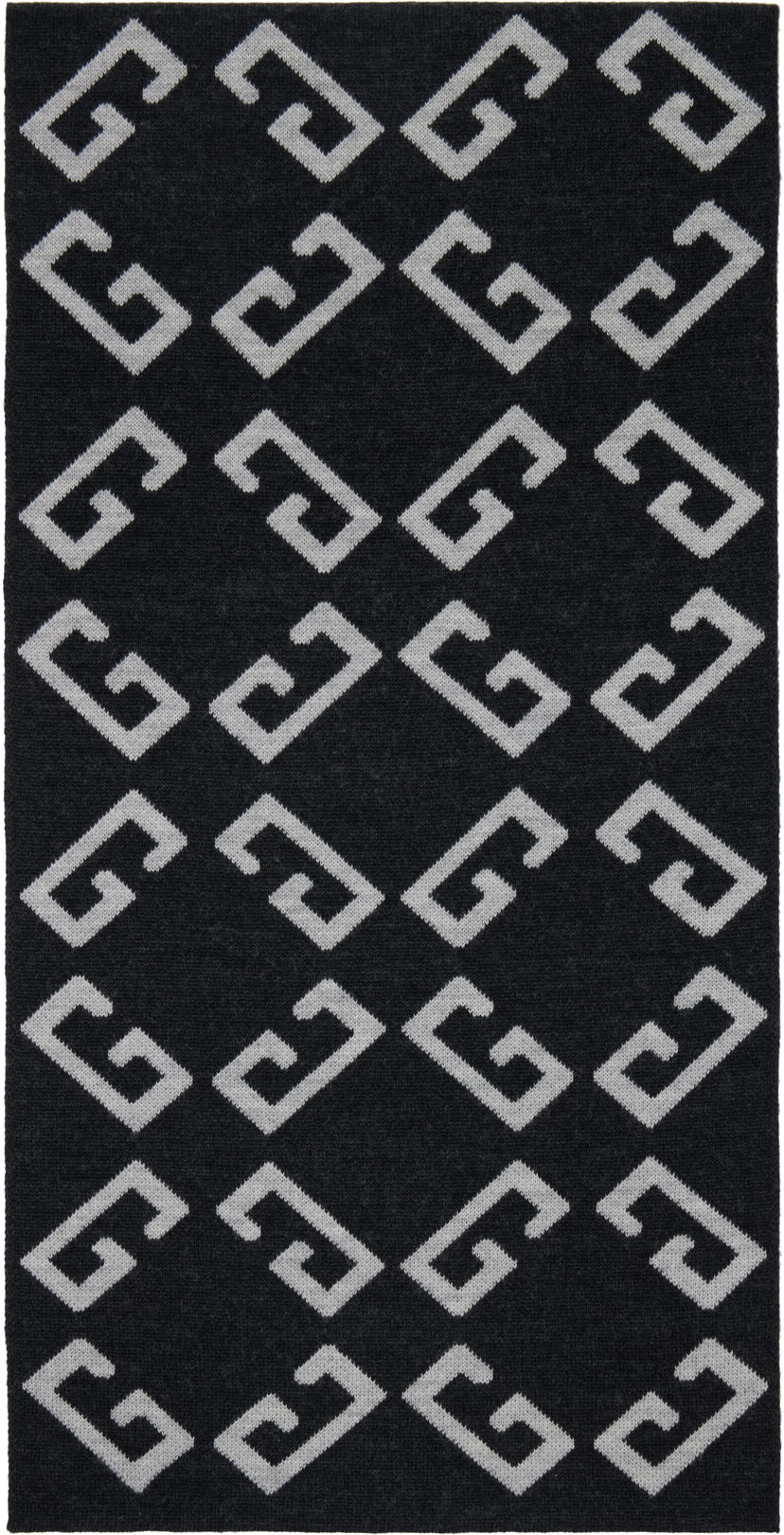 Шарф Givenchy Givenchy Double-Faced Monogram Scarf чорний | 710003942001-U7929