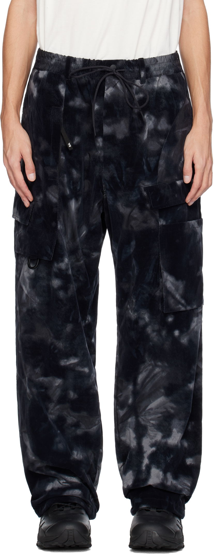 Штани карго Y-3 Cargo Pants Allover Print чорний | JE9285