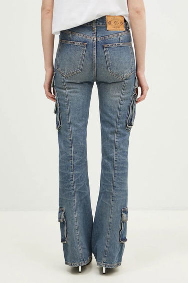 Джинси Fiorucci Multipocket Flared High Waist Jeans Синій | U01FMDJE083DN01DN02, 2