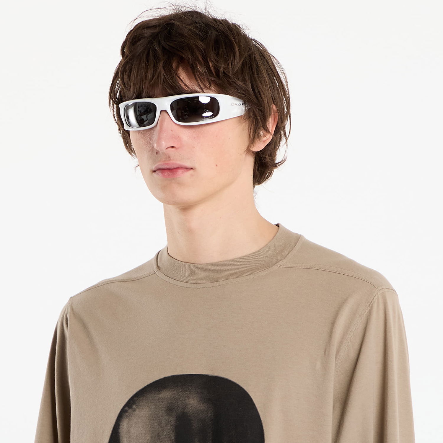 Футболка Rick Owens Rick Owens DRKSHDW Jumbo Long Sleeve T-Shirt бежевий | DU02E7261 RNEP1 8809, 1